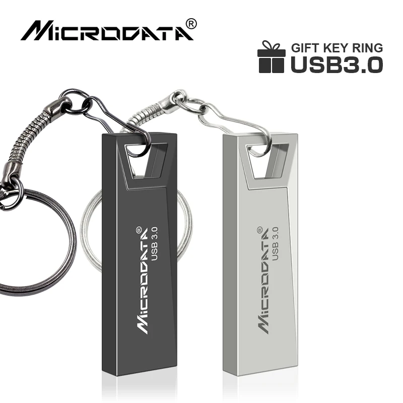 

USB 3.0 Metal Flash Drive 32GB 64GB 128GB key chain Pendrive Waterproof usb Pen 16GB USB Memory Stick Flash Disk High Speed 3.0