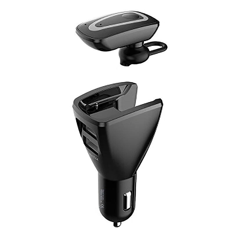 

Hi-Power Car Charger Vehicle Audio Player Bluetooth Handsfree Calling DC5V 3.1A Dual USB Intelligent Output Cigarette Lighter