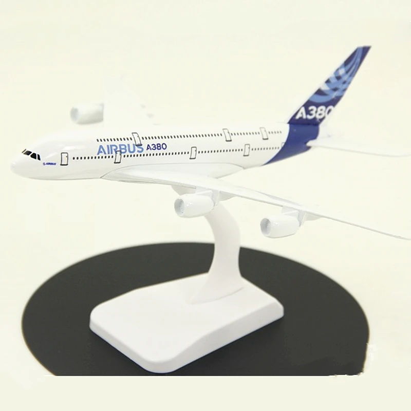 20 см Airbus A380 прототип самолета Модель литья под давлением металлический самолет