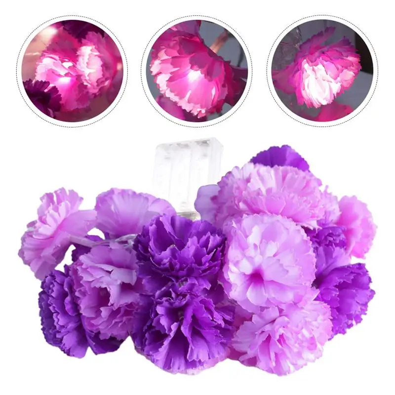 

1PC Christmas Day Decoration Light LED Camellia Flower Lamp Wedding Holiday String Lamp for Xmas Holiday Party