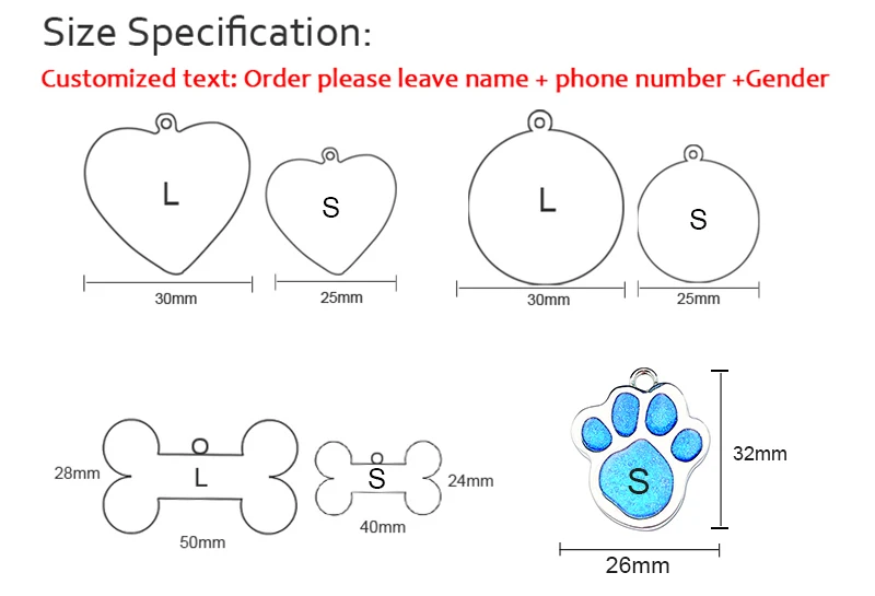 Персонализированные Бирки Для собак с гравировкой идентификационное имя кота