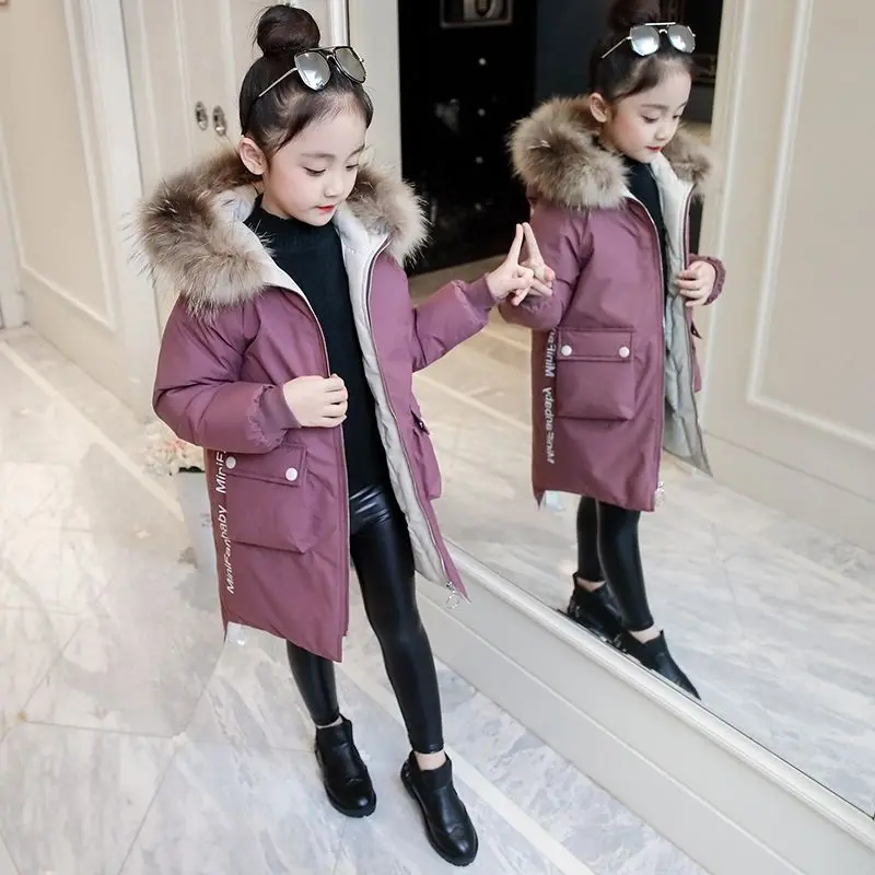 

2020 New Girl Thickened Beautiful Long Cotton Coat