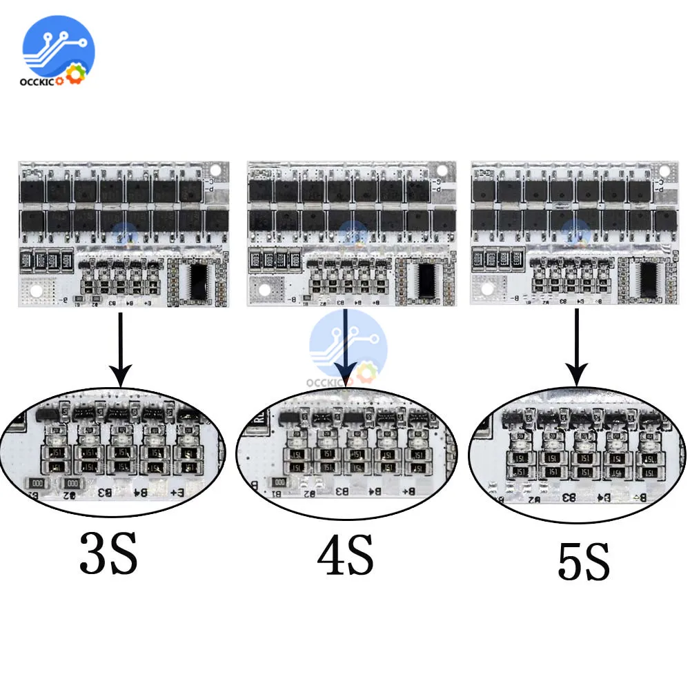BMS 3S 4S 5S 12V 16,8 V 21V 100A 18650 литиевая батарея защита плата заряда 18650 перезаряжаемая батарея PCB BMS плата