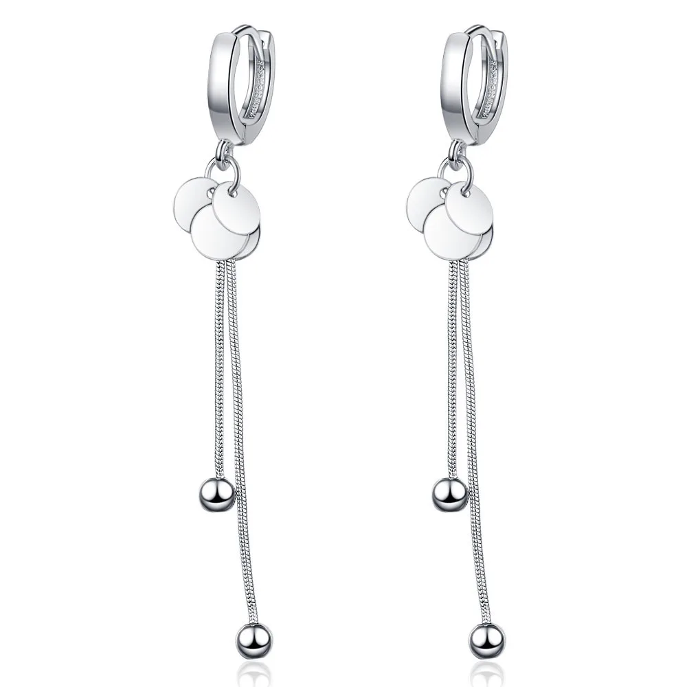 

New 925 Silver Earrings Simple Flow Comb Small Hoop Woman Charm Jewelry Gift