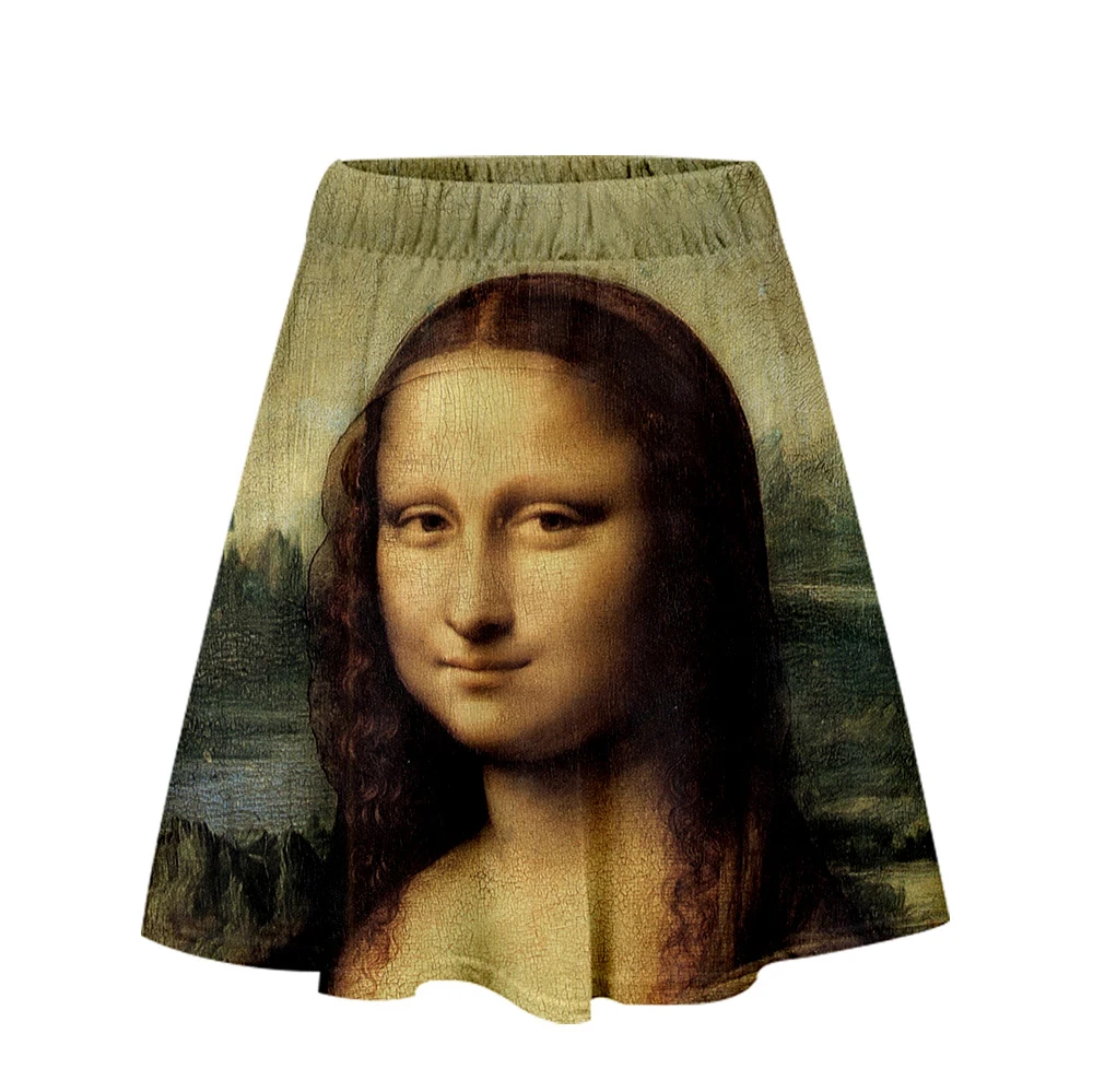 

Van Gogh Painting Skirt Harajuku Casual Artist Style Harajuku Pop Skirts New Sexy Kpops Women Casual Oil Painting Summer Dress