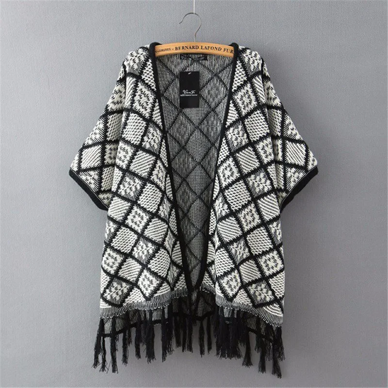 Женские Длинные кардиганы 2021 новый национальный ветер жаккардовый вязаный