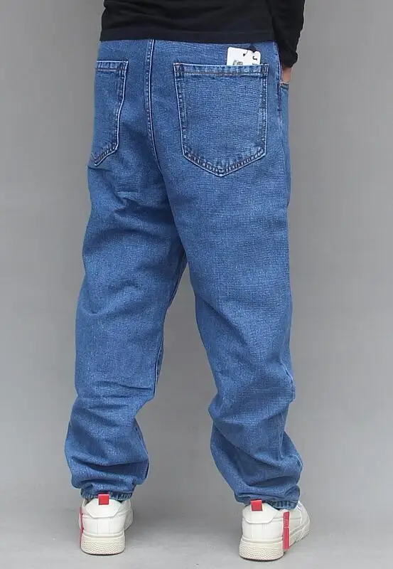 Men's Jeans Men's Street Personality Hanging Crotch Jeans Tapered Harem Pants Hip Hop Denim Pants Size 29-40