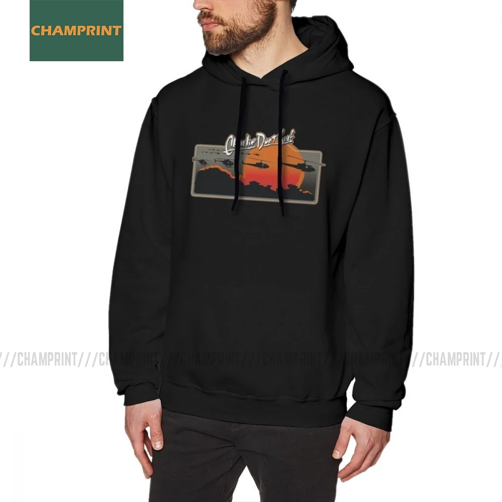 Для мужчин Толстовка Apocalypse Now Цитата Чарли не Surf хлопковые удобные Вьетнам