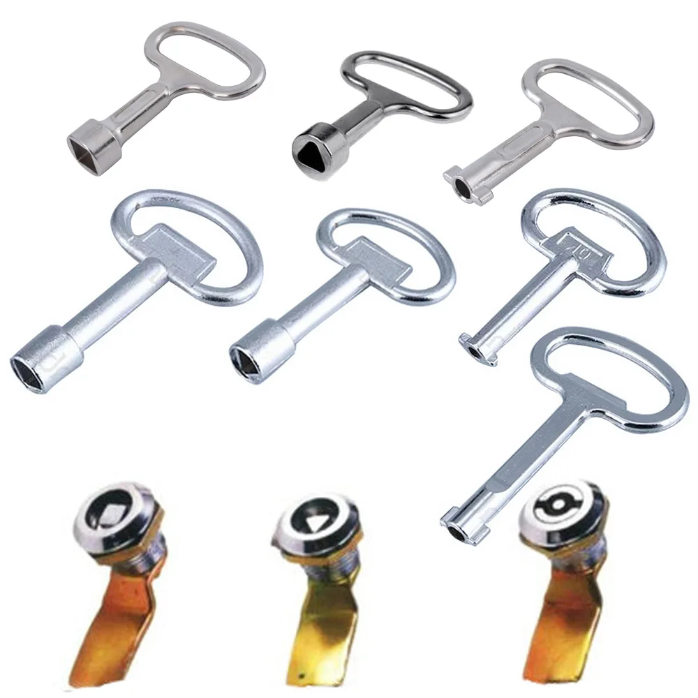 1 шт. металлический квадратный торцевой ключ для 9x8 мм треугольной блокировки