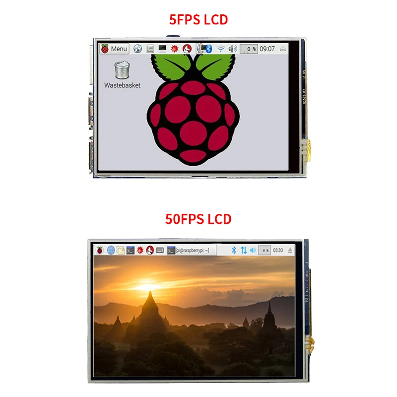 Raspberry Pi 4 Model B Kit 2G / 4G 8G RAM + 3 5 дюймовый сенсорный экран чехол источник питания SD