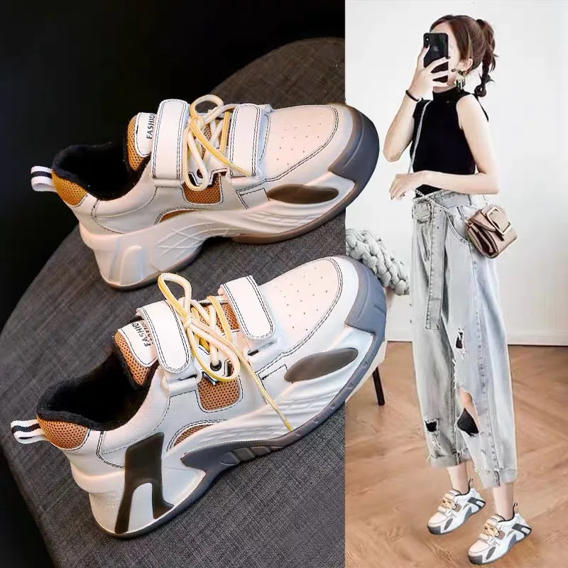 Bjakin Популярные стильные женские спортивные кроссовки увеличивающие рост для