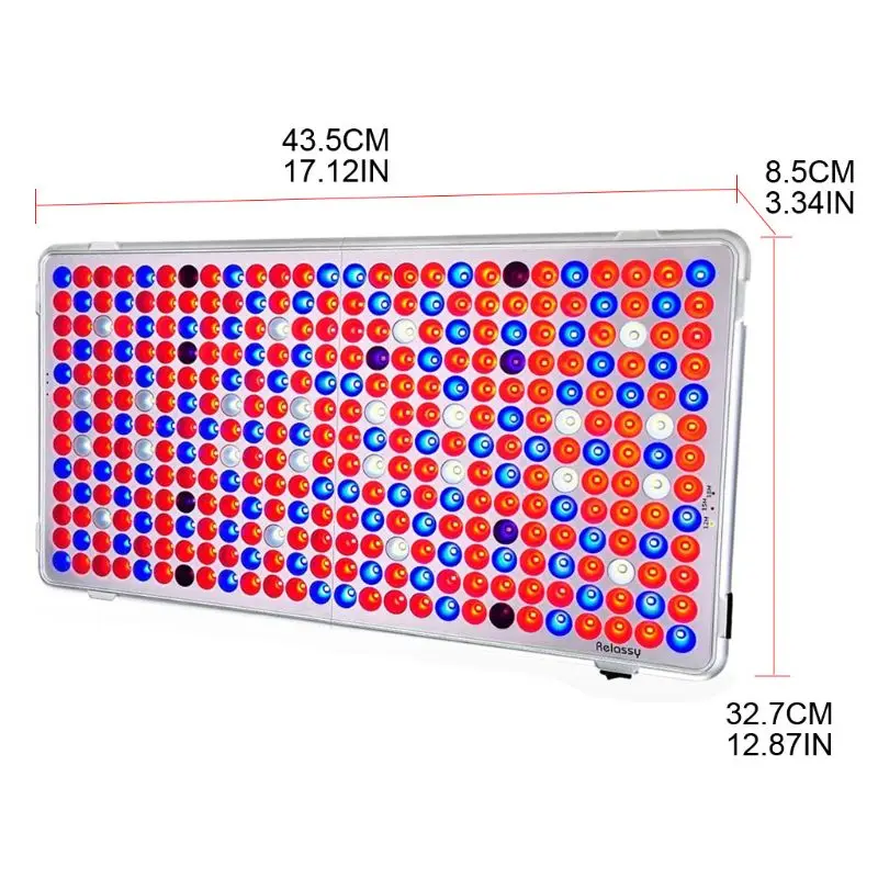 

60W 338 LED Grow Light Reflector Full Spectrum Plant Light Lamp US/UK/JP/EU Plug
