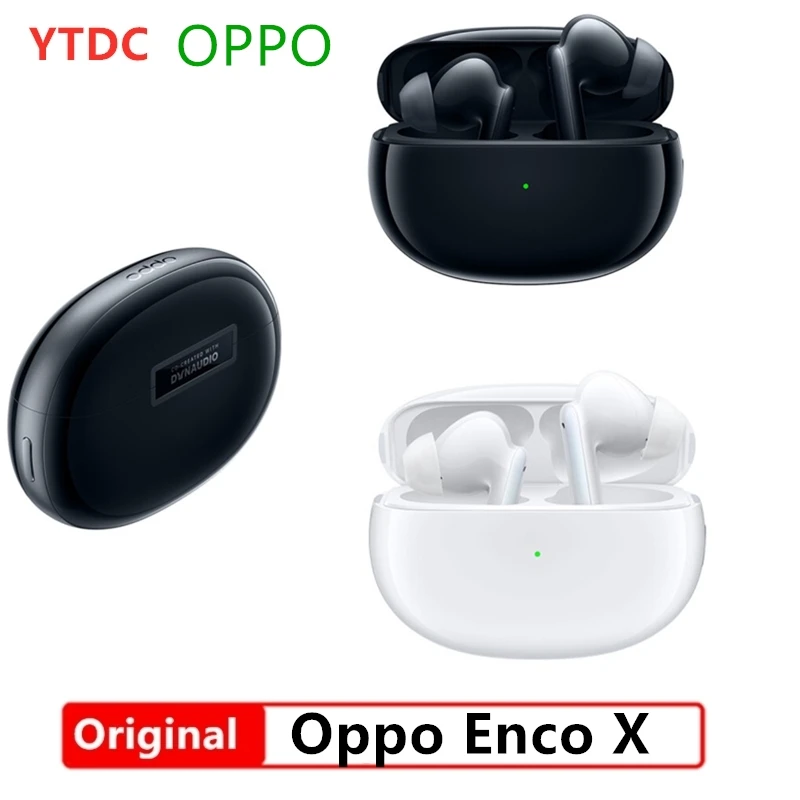 Наушники OPPO Enco X TWS Bluetooth 5 2 ANC Беспроводная зарядка LHDC игровая гарнитура Dynaudio