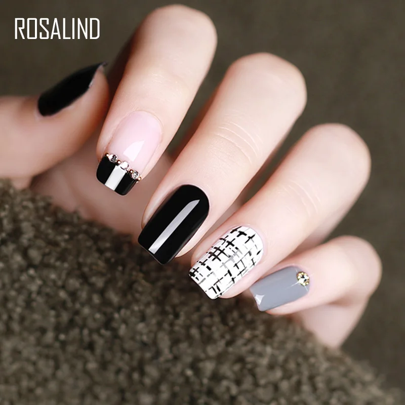 Гель-лак для ногтей Rosalind 5 мл полуперманентный гель маникюра Гибридный | Красота и