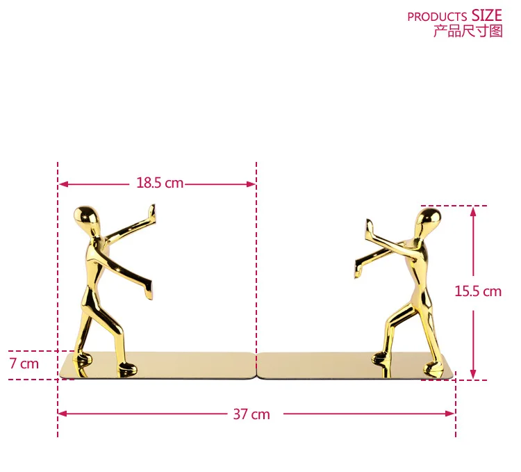 Кунг-фу злодей книжный шкаф творческая личность металлическая книжная подставка