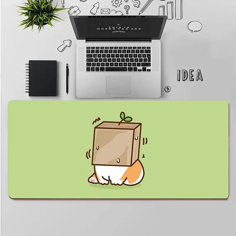 

FHNBLJ Top Quality Lovely Welsh Corgi Gamer Speed Mice Retail Small Rubber Mousepad Free Shipping Large Mouse Pad Keyboards Mat