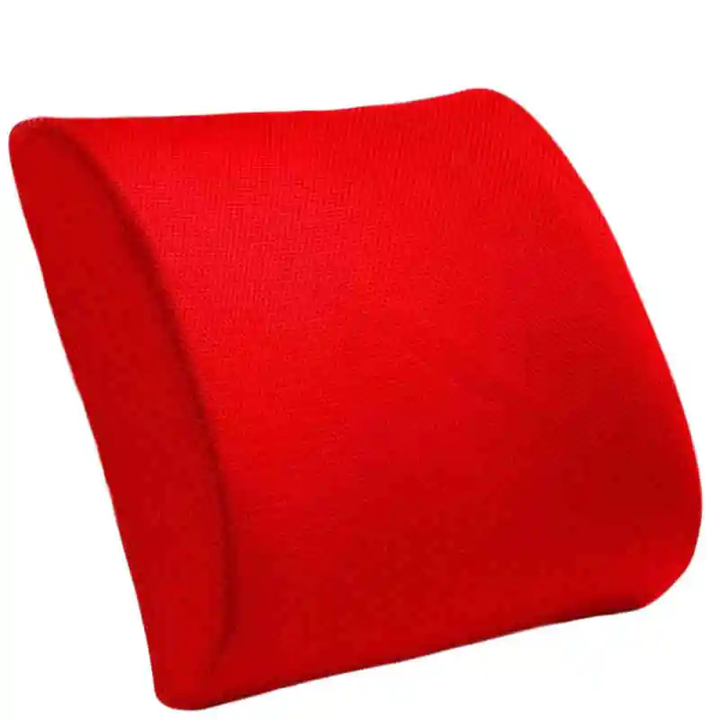 Memory Foam поясничного подушку Поддержка мягкое сиденье подушки дышащий здравоохранения массажер для спины Универсальный Автомобильный Офис облегчение боли
