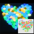 50 шт. садовый декор световой камни свечение декоративная галька на открытом воздухе украшения аквариума галька пород аквариум разные Цвет