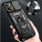 Противоударный армированный чехол для OPPO Realme 8 Pro A52 A72 A92 A32 A53 A93 A94 A15 Reno 5 Lite кольцо слайд-камера защитная крышка для объектива