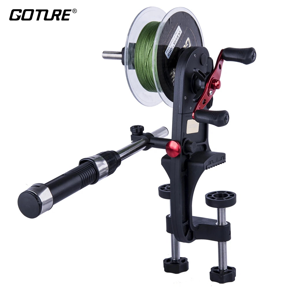 

Goture High Speed Fishing Line Winder Reel Spool Spooler Machine Spinning Baitcasting Reel Spool Spooling System Fishing Tackles