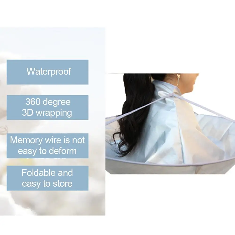 Плащ-накидка для стрижки волос зонтик фартук водонепроницаемый аксессуар