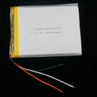 xinj 3 7v 5000mah 3 wires thermistor lithium polymer battery lipo 6573100 for game jxd s7800b e book ipod pad portable psp