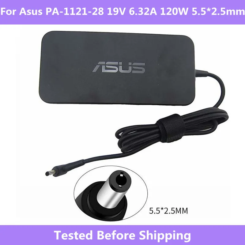 Для Asus адаптер PA-1121-28 19V 6.32A 120 Вт 5,5*2,5 мм адаптер переменного тока Поддержка для Asus A15-120P1A GL551 GL552 G51JX-A1 ZX53
