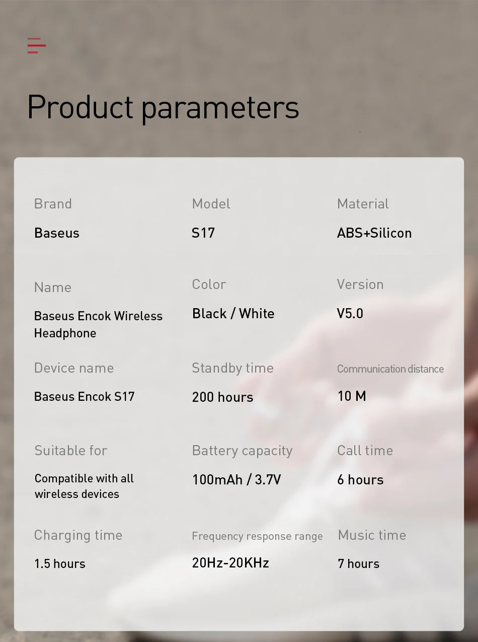 Baseus S17 Спортивные Беспроводные наушники Bluetooth 5,0 наушники для Xiaomi Redmi Note 7 Iphone 8 XR huawei гарнитура громкой связи