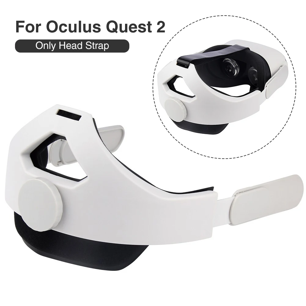 

Регулируемый ремешок для головы, подходит для Oculus Quest 2, ремни для гарнитуры виртуальной реальности, эргономичные игровые аксессуары виртуа...