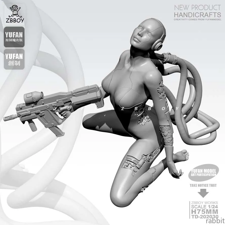 Коллекция 1/24 года наборы фигурок из смолы женщина полицейская модель будущего