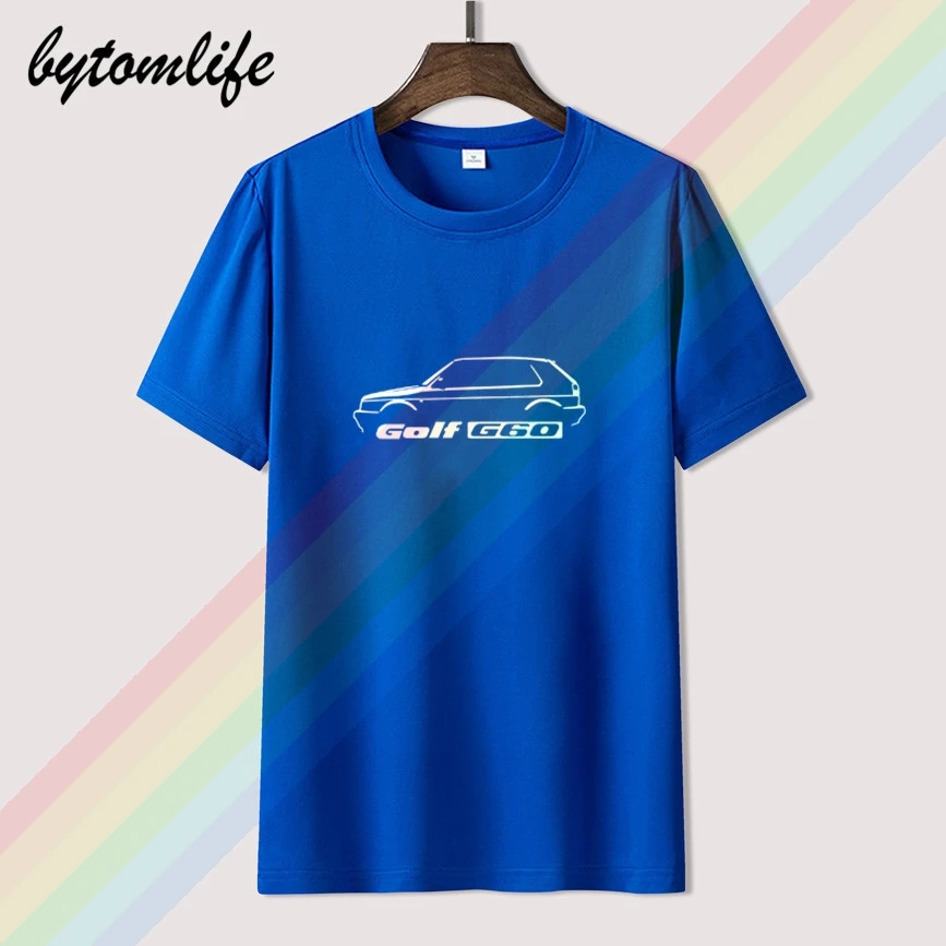 GOLFS G60 MK 2 INSPIRED CLASSIC CAR T Shirt For Men Limitied Edition Men's Black Brand Cotton Tees Amazing Short Sleeve Tops | Мужская