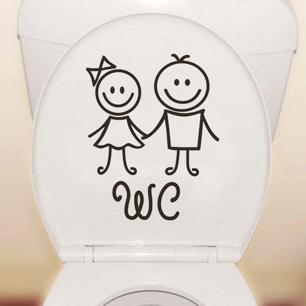 Новая футболка с надписями загрузки водонепроницаемый стикер для ванной туалета