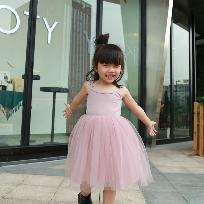 Baby Girl Sling Dress Summer Clothes Birthday Beach Party Infant Toddler Kids Dresses For Girls Casual Ball Gown | Детская одежда и