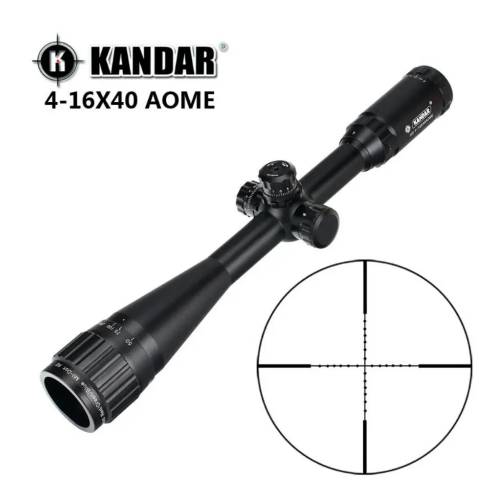Прицел для охотничьей винтовки KANDAR 4-16x40 AOE Mil-dot тактический оптический прицел |