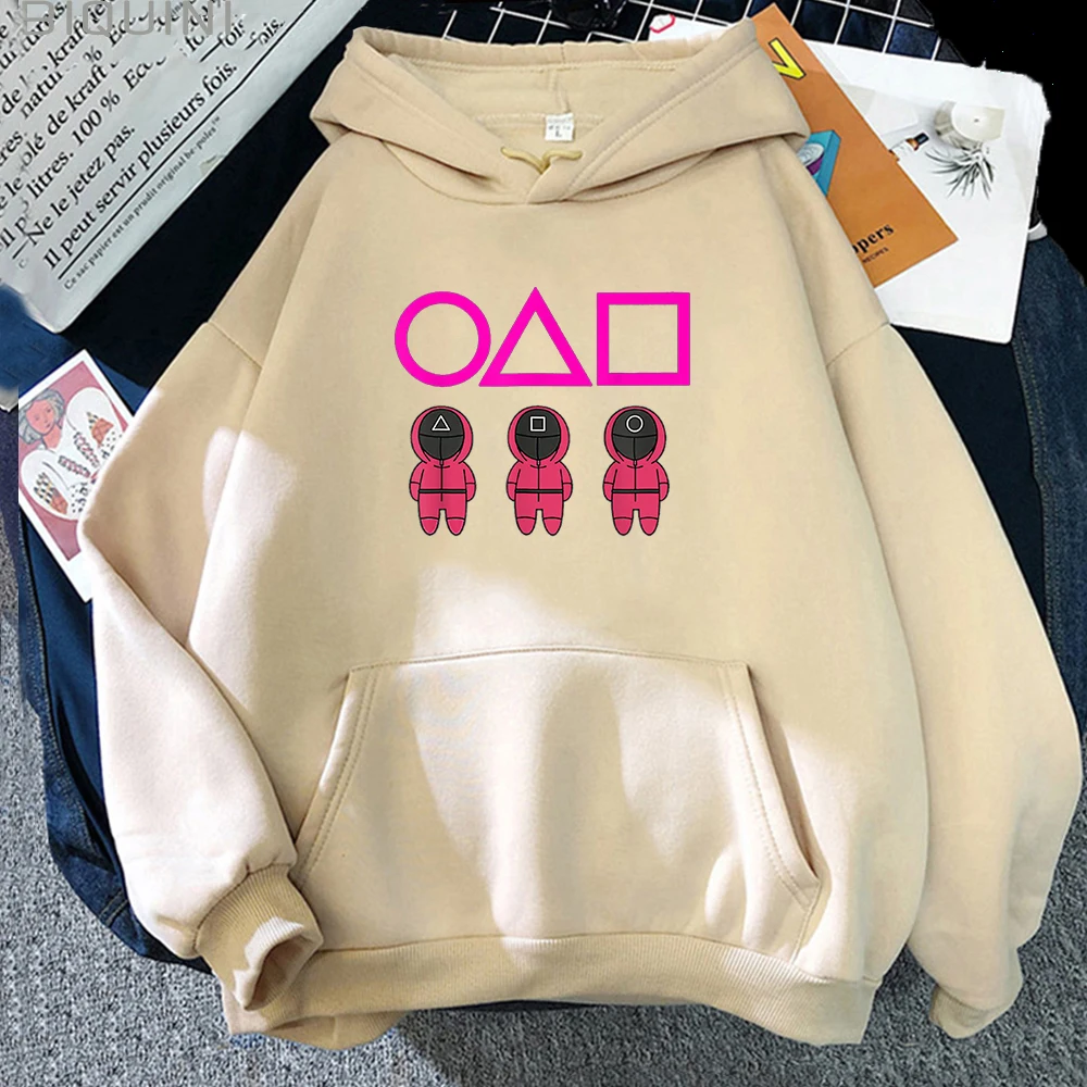 

Squid Game Merch Hoody Korean TV 오징어게임 Hoodies Juego Calamar Sweatshirts Women Men Casual Fashion Pullovers Female Fleece Tops