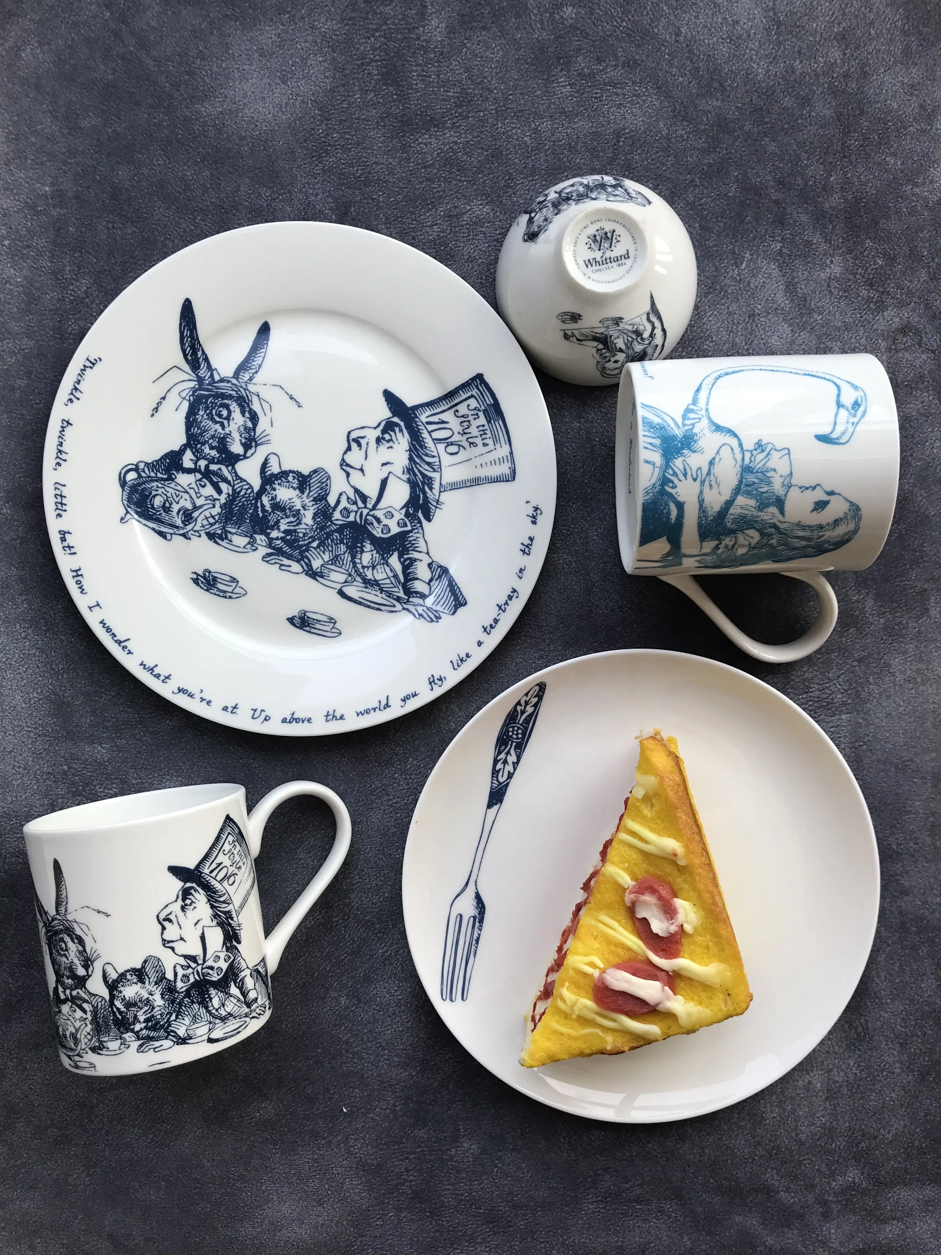 Костяная китайская кружка Алиса в стране чудес обеденная тарелка английская