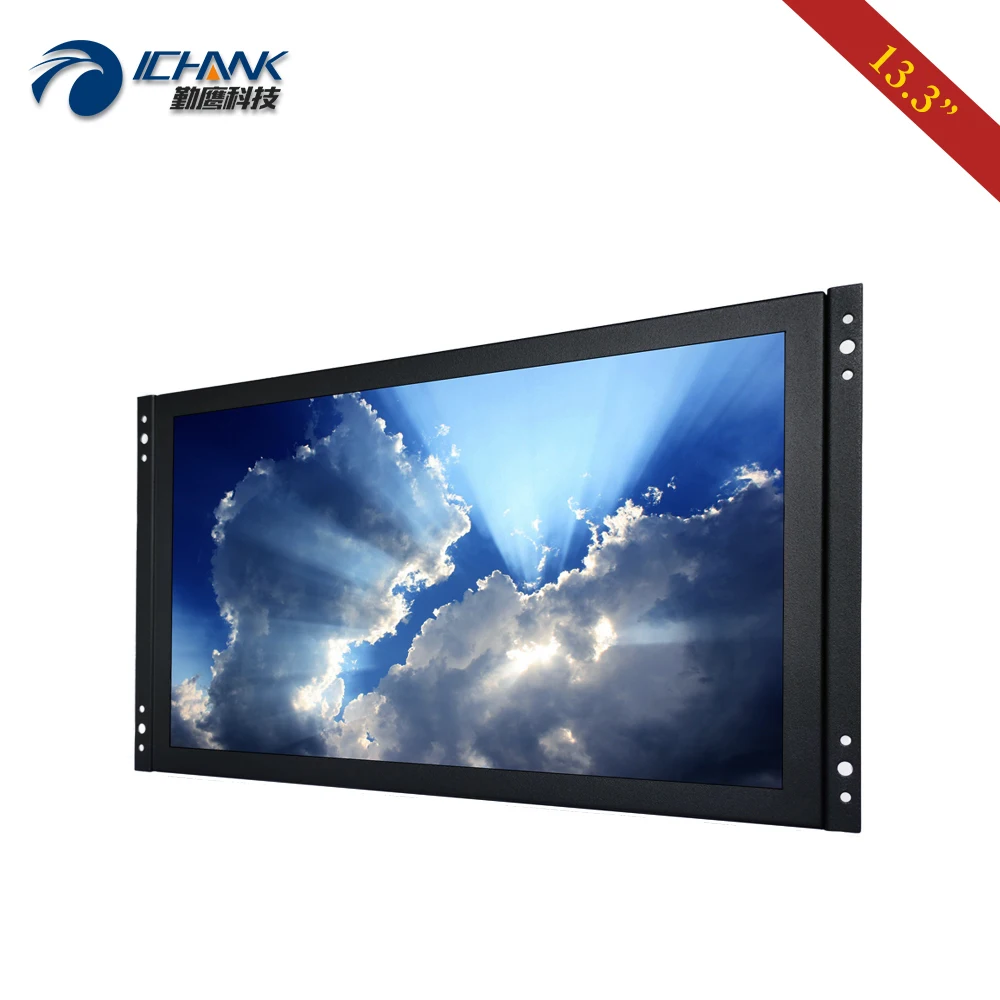 13.3-дюймовый монитор для ПК 1920x1080 IPS VGA HDMI-in USB встроенная открытая рамка встроенные динамики пульт дистанционного управления дисплей экрана ZK133TN-56