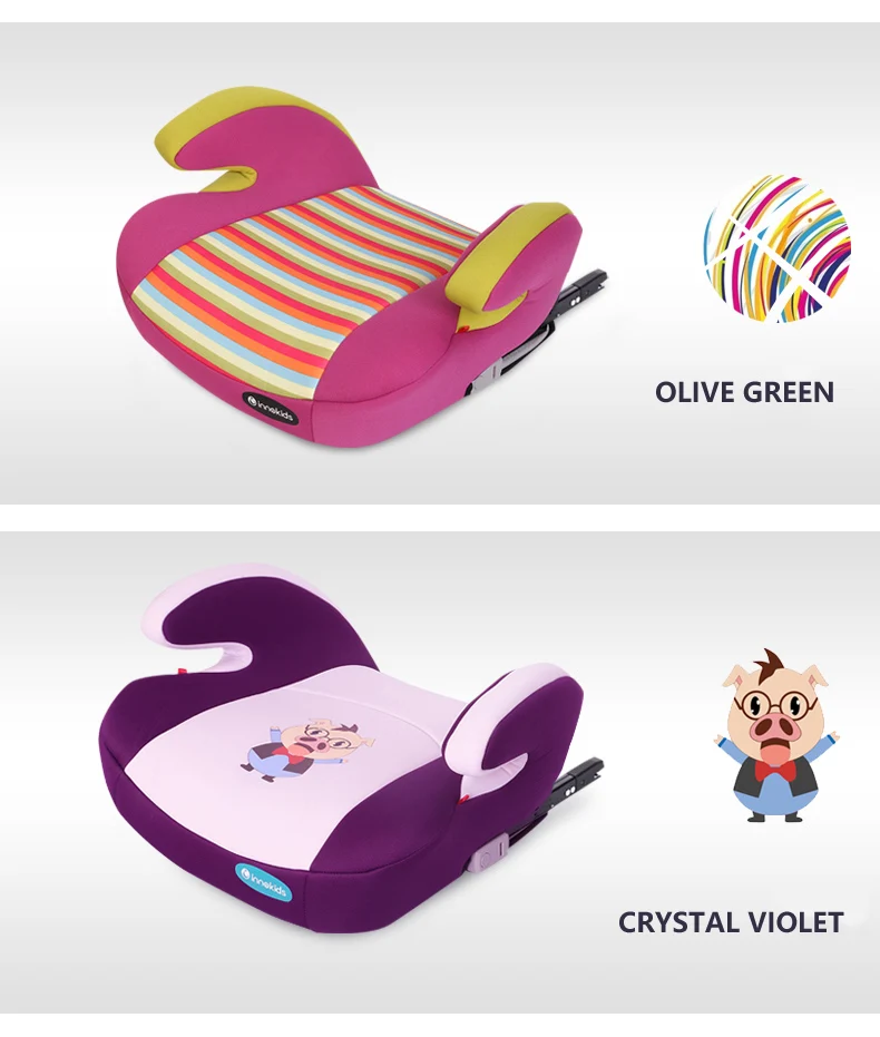 Innokids автомобильное детское безопасное сиденье, увеличивающая рост Подушка, для детей 3-12 лет, детское автомобильное кресло, ISOFIX интерфейс, дышащая ткань