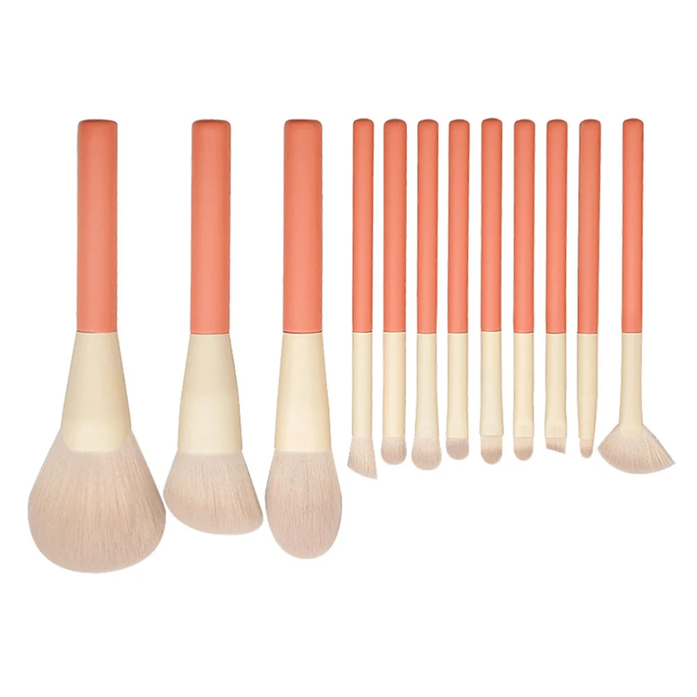 

1 Set of 12pcs Professional Cosmetic Brushes Artificial Fiber Makeup Brushes