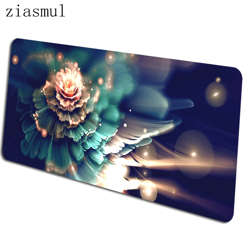 Flower Artistic mats 900x400x4mm Neon gaming mouse pad big keyboard mousepad Pastel notebook gamer accessories padmouse mat