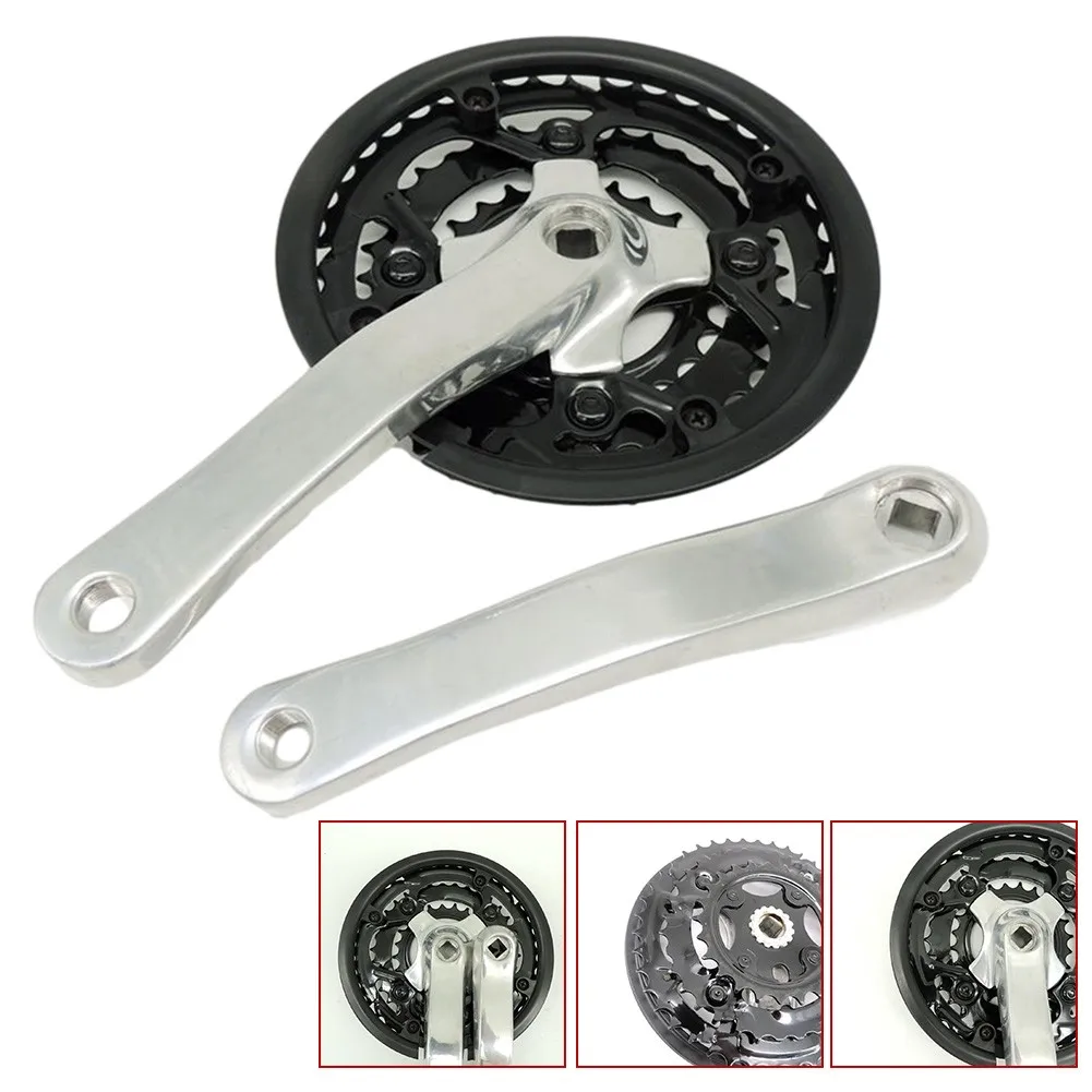 

Crank Set 6/7/8/Speed 42/34/24T-170mm Aluminum Alloy Crank With Chainwheel For Mountain Bike Gearshift Chainrings Bicycle Parts