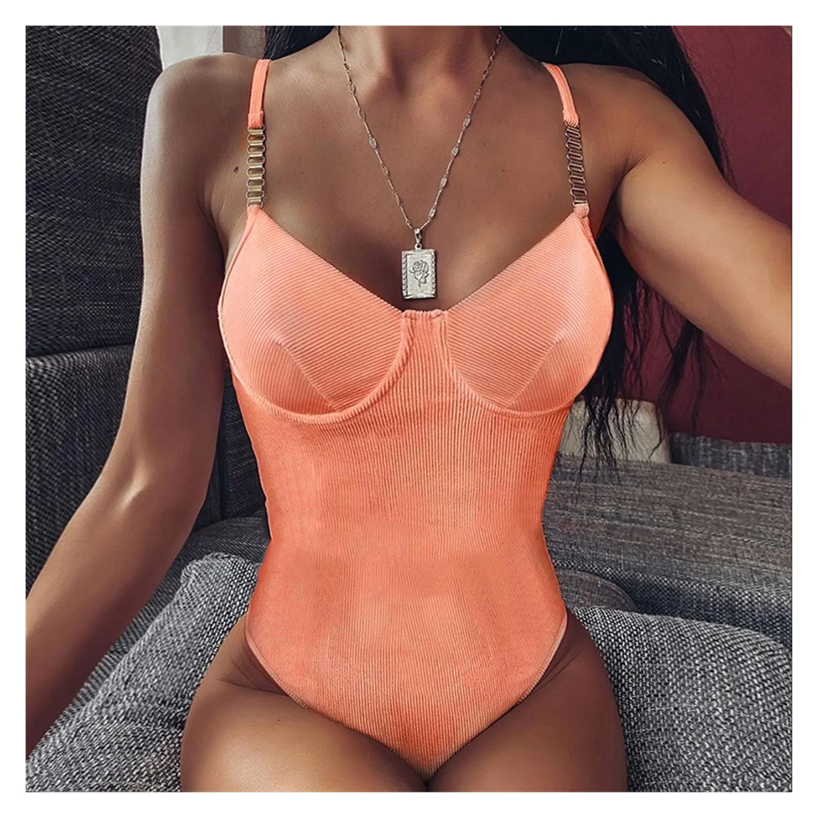 Новинка 2021 летний и осенний джемпер боди Женский Повседневный сексуальный