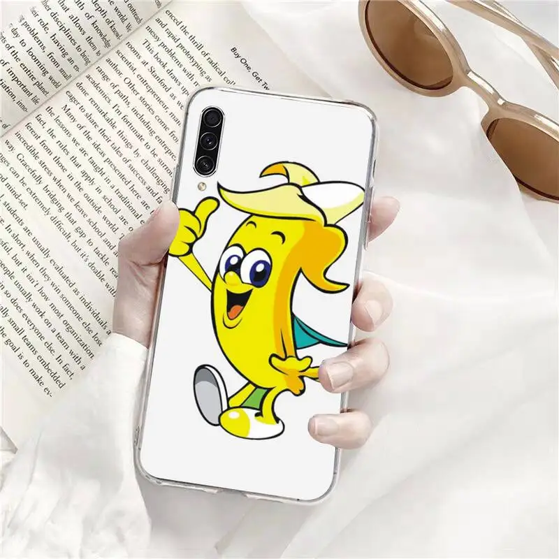 

Cartoon Funny Banana Phone Case Transparent for Samsung s9 s10 s20 Huawei honor P20 P30 P40 xiaomi note mi 8 9 pro lite plus