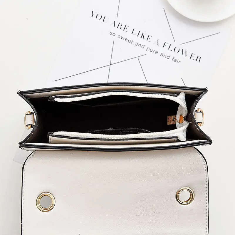 

2021 Fashion New Ladies Sequin Square bag High quality PU Leather Women's Designer Handbag Tassel Chain Shoulder Crossbody Bag