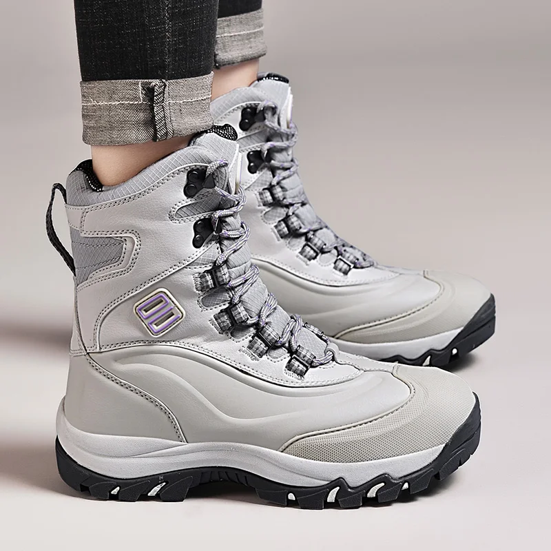 Мужская обувь Ботинки из натуральной кожи Зимние ботинки Модные теплые на