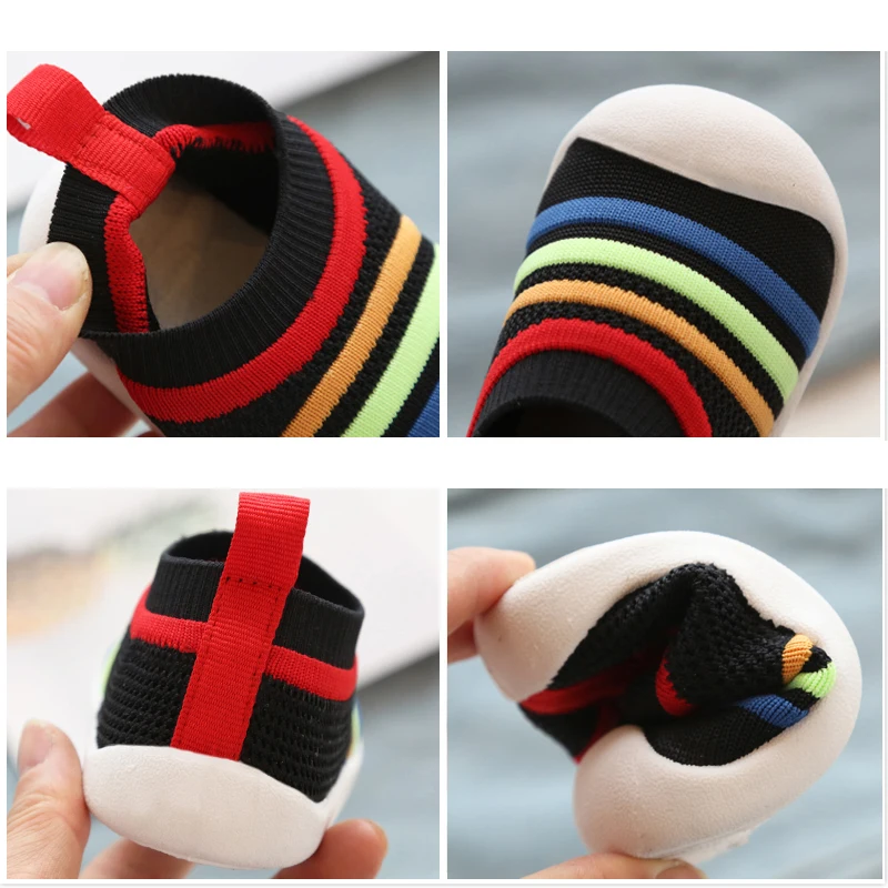 

2020 Spring Girls Boys Toddler Shoes Comfortable Infant Casual Mesh Shoes Non-slip Knitting Soft Bottom Baby First Walkers Shoes
