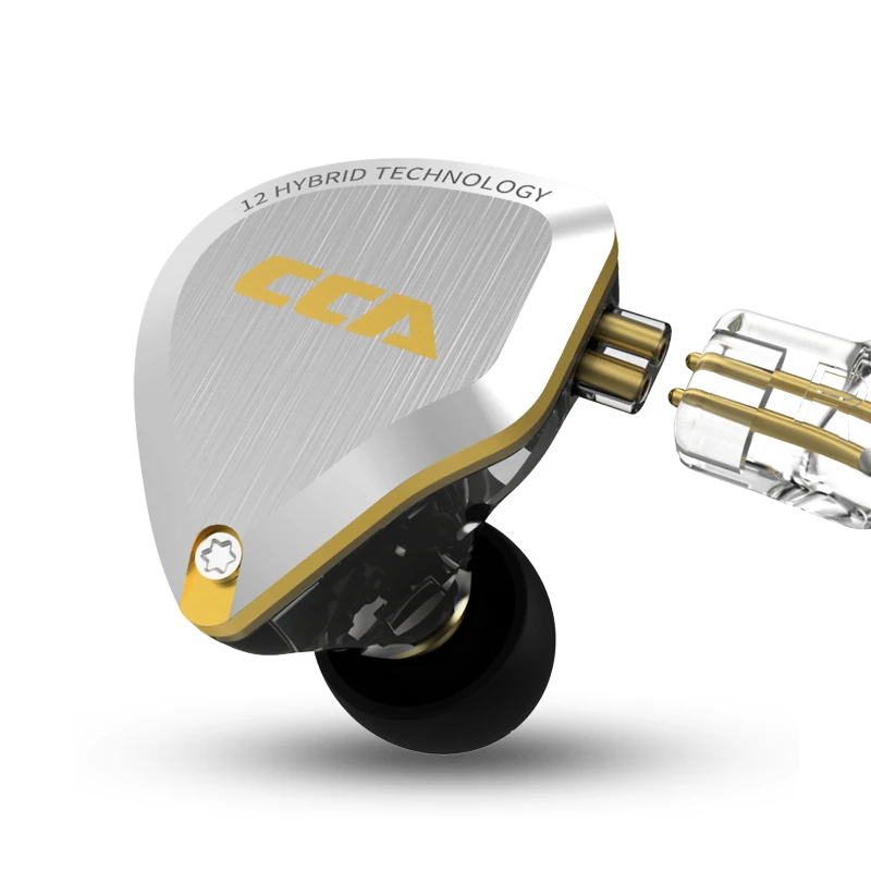 CCA C12 5BA + 1DD гибридные 12 единиц HIFI бас наушники в ухо монитор с шумоподавлением KZ ZST