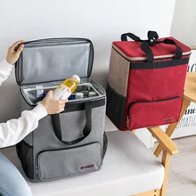 Larger Capacity Picnic Cooler Bags Shoulders Outdoor Camping Hiking Backpack Waterproof Snacks Drink Fruit Thermal Container