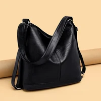 large capacity women hobos bag 2019 multifunction vintage female messenger bag designer shoulder bag top handle bags sac a main