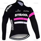 Женская Осенняя велосипедная Джерси STRAVA 2022, рубашки с длинным рукавом для велоспорта, Весенняя Спортивная одежда для горных велосипедов, Джерси для команды для женщин